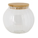 Storage Jar with Lid Transparent Ø 13x14 cm