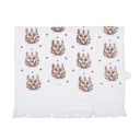 Guest Towel White Brown 40x66 cm