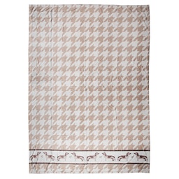Clayre & Eef Plaid 130x170 cm Bruin Wit Polyester Teckels