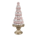 Dekoration Torte Rosa Goldfarbig Ø 12x30 cm