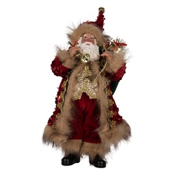[66322] Decorazioni Natalizie Babbo Natale Rosso 16x12x31 cm