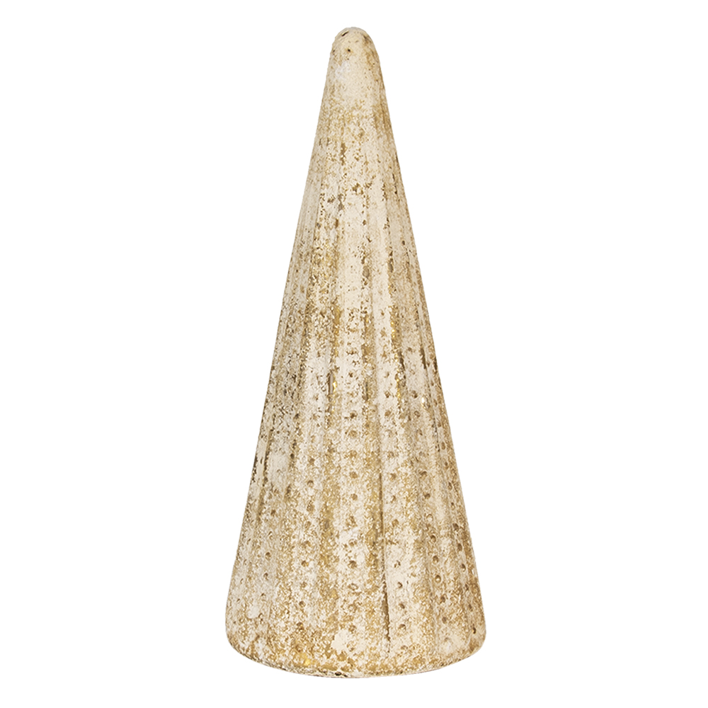 Statue Natalizie Albero di natale Oro Ø 18x42 cm