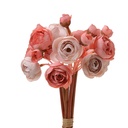 Künstliche Blume Strauß Rosen Rosa Ø 10x27 cm