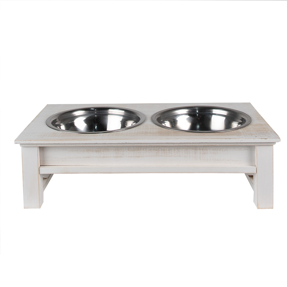 Dieren voerbak 40x22x12 cm / 2x500 ml