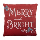 Cushion filled Red White 44x44x4 cm