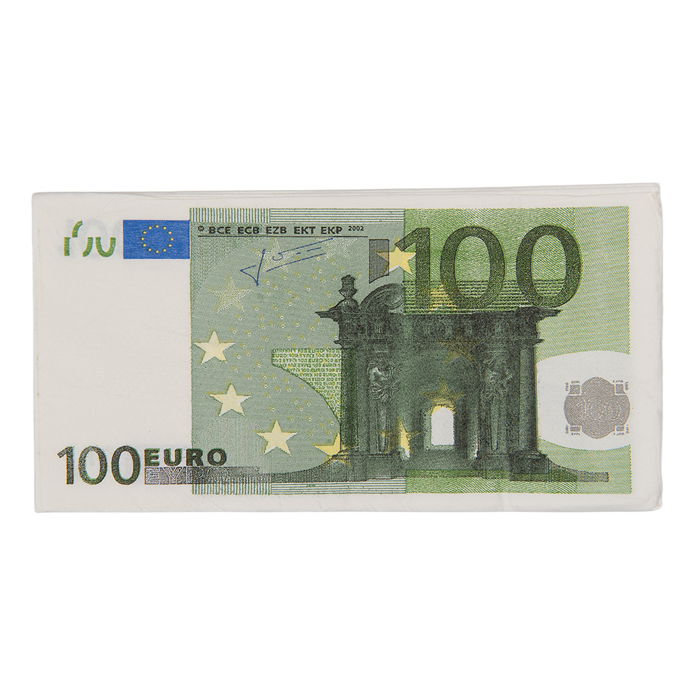 Papierservietten Weiß Grün 33x33 cm (10)