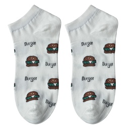 [JZSSK0019] Socken Weiß Braun 36-41