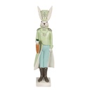 Décoration lapin Vert 7x6x23 cm