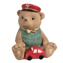 Money box Bear Brown Green 15x13x19 cm