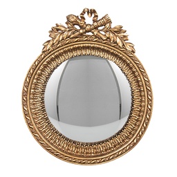 [62S337] Wall Mirror Gold colored 18x3x22 cm