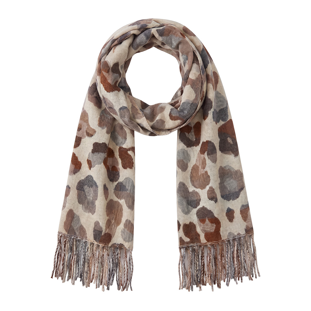 Scarf Women Beige 65x180 cm