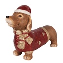 Decoratie hond 42x12x27 cm