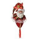 Pendentif décoratif Père Noël Rouge Vert 8x8x35 cm