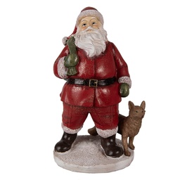 [6PR3946] Decorazione Natalizie Babbo Natale Rosso 16x14x26 cm