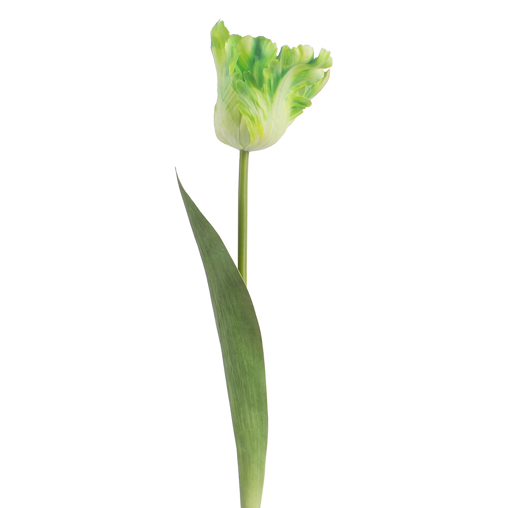 Deko Ast mit Blumen Grün 61 cm