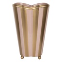 Deko Vase Rosa Goldfarbig 22x22x35 cm