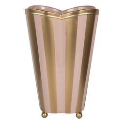 [6Y5951] Vasi Decorativi Rosa Color oro 22x22x35 cm