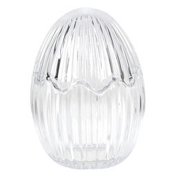[6GL3383] Bonbonnière avec couvercle uf Transparent Ø 9x12 cm