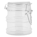 Storage Jar with Lid Transparent 9x8x9 cm