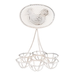 [6Y5774] Egg Holder White Ø 15x22 cm