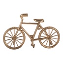 Wall Coat Rack 3 Hooks Gold colored 19x4x12 cm