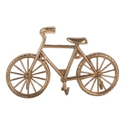 [6Y5892] Wall Coat Rack 3 Hooks Gold colored 19x4x12 cm