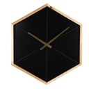 Wall Clock Black, Brown 43x5x50 cm / 1xAA