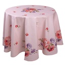 Round Tablecloth Pink, Violet Ø 170 cm