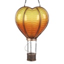 Decoration hot air balloon on solar energy Orange 15x9x17/45 cm