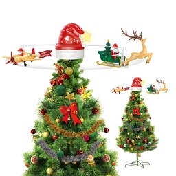 [66801] Decoration Christmastreetopper Red 70x35x29 cm
