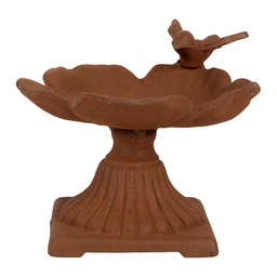 [6Y6143] Bain doiseaux Marron Ø 17x13 cm