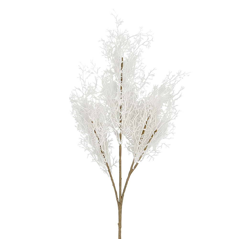 Rami Artificiali Decorativi Bianco Verde 72 cm