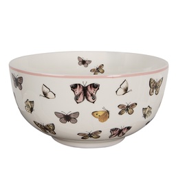 [BPDBO] Soup Bowl White Pink Ø 14x7 cm / 500 ml