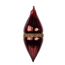 Boule de Noël Rouge Couleur or Ø 6x17 cm