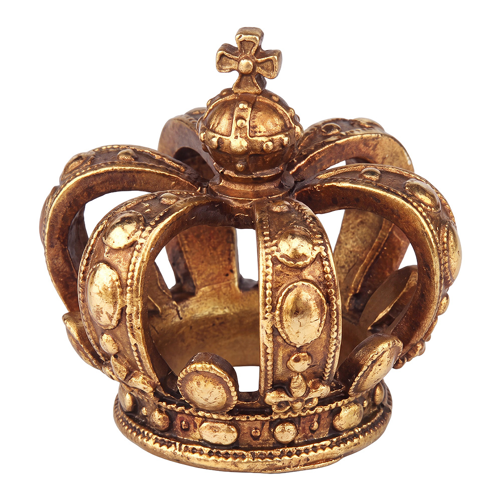Décoration Couronne royale Couleur or Ø 8x8 cm
