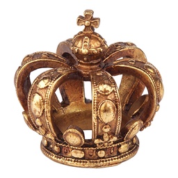 [6PR6442] Décoration Couronne royale Couleur or Ø 8x8 cm