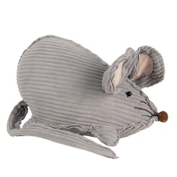 Clayre & Eef Deurstopper Muis 28x15x16 cm Grijs Synthetisch