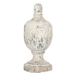 [5MG0068] Decoration Ornament Beige Grey Ø 19x45 cm