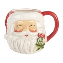 Mug Red White 16x12x11 cm / 550 ml