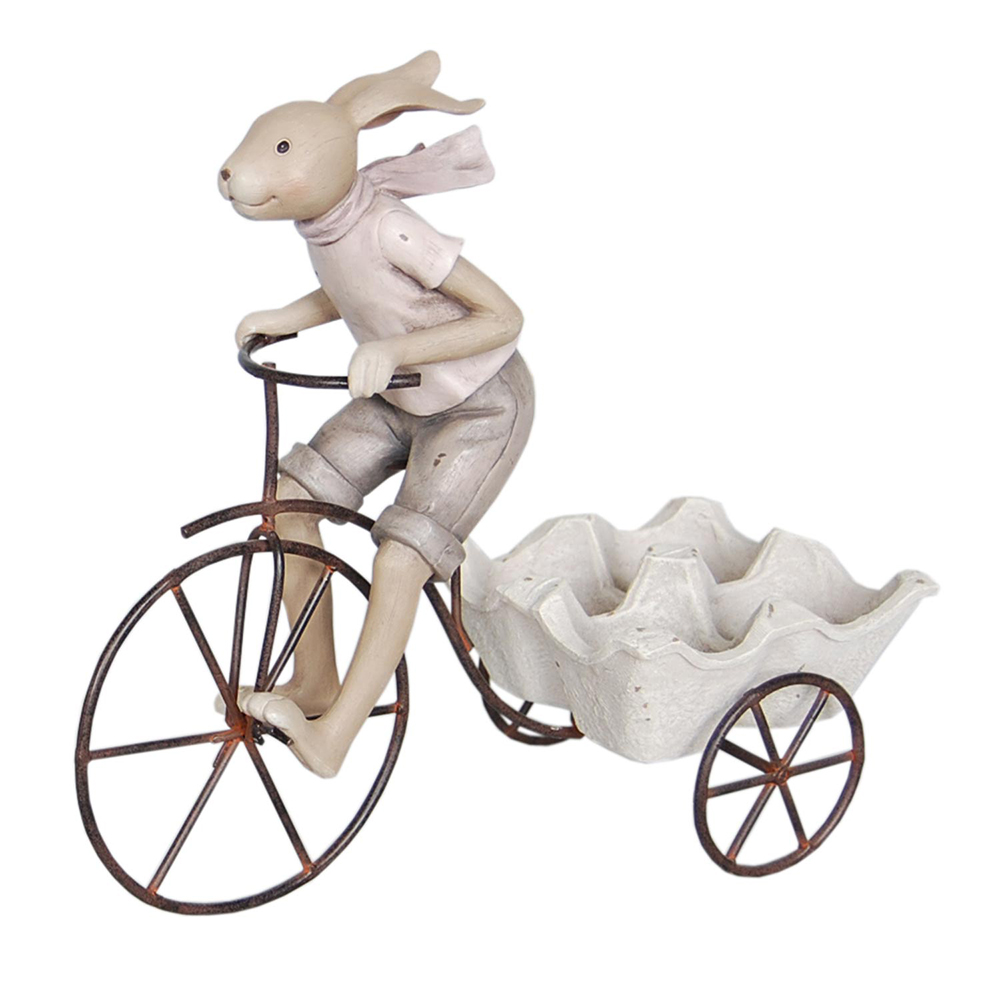 Decoration Statue Rabbit Cream 26x11x24 cm