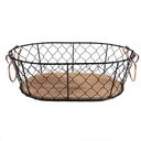 Basket Black Brown 33x23x10 cm