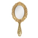 Hand Mirror Gold 13x1x27 cm