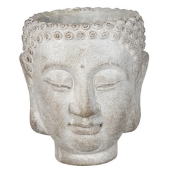 [6TE0364L] Bloempot Boeddha 15x14x17 cm