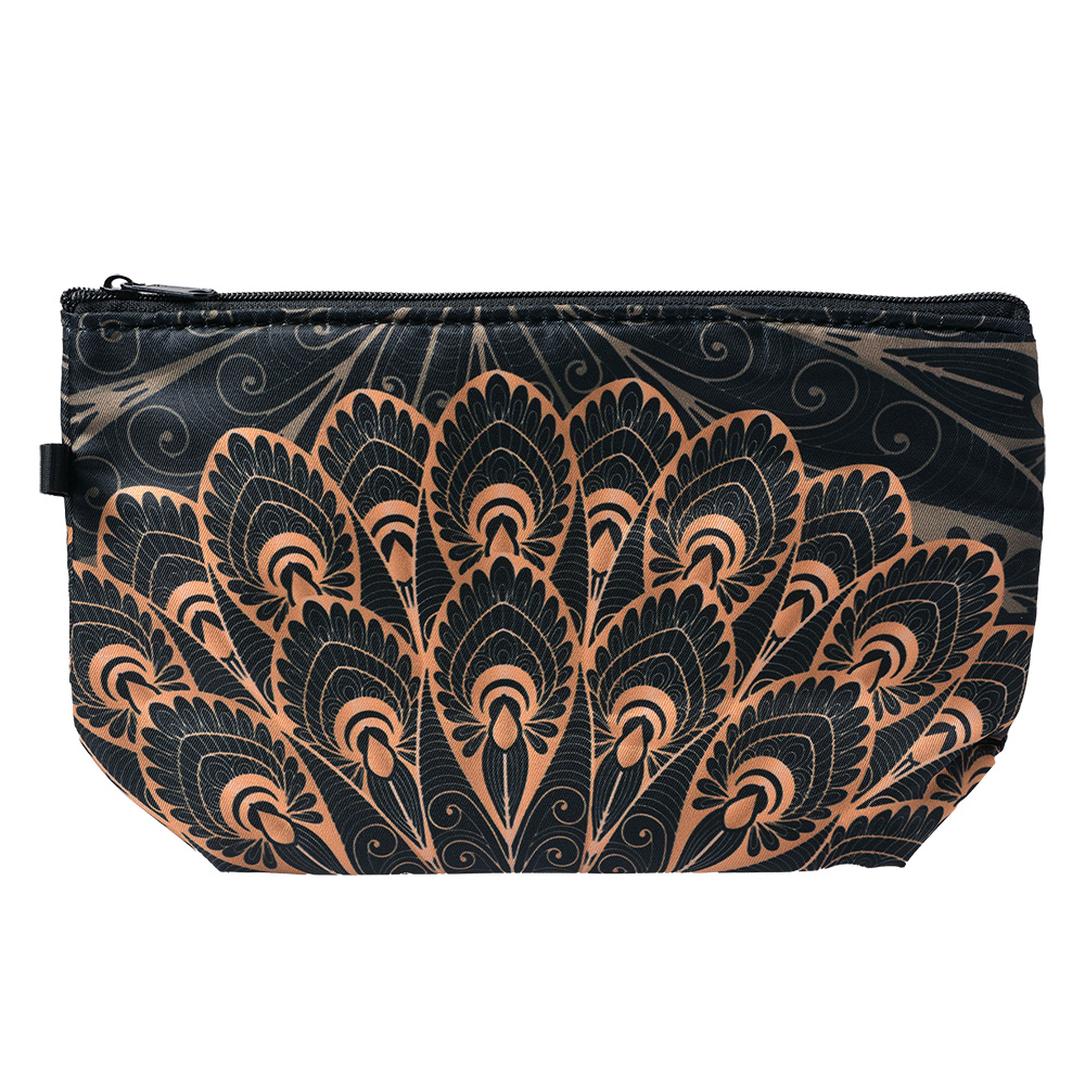 Busta toilette per donne Nero, Beige 22x13x18 cm