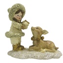 Image de décoration Enfant Or 12x6x12 cm