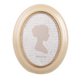 [2F1322] Cornice Foto Beige Color oro 15x2x20 cm / 10x15 cm