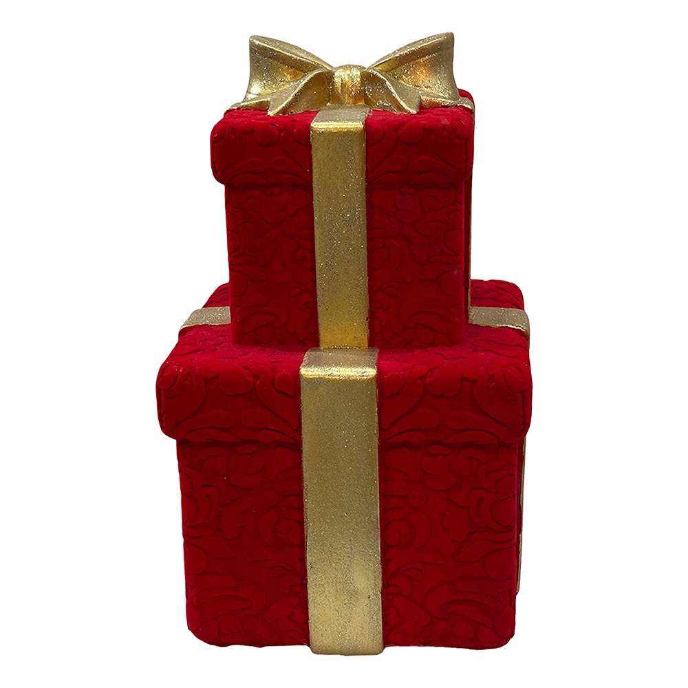 Decorazione Regali Rosso Color oro 30x30x50 cm