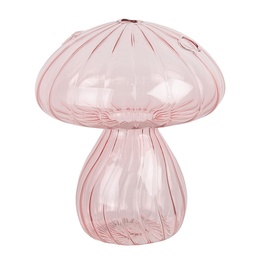 [6GL4474] Dekoration Pilz Rosa Ø 13x15 cm