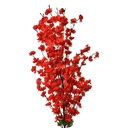 Deko Ast mit Blumen Rot 40x10x100 cm