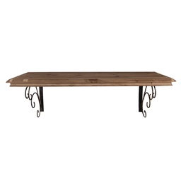 [5H0731] Wall Rack Brown 105x35x35 cm